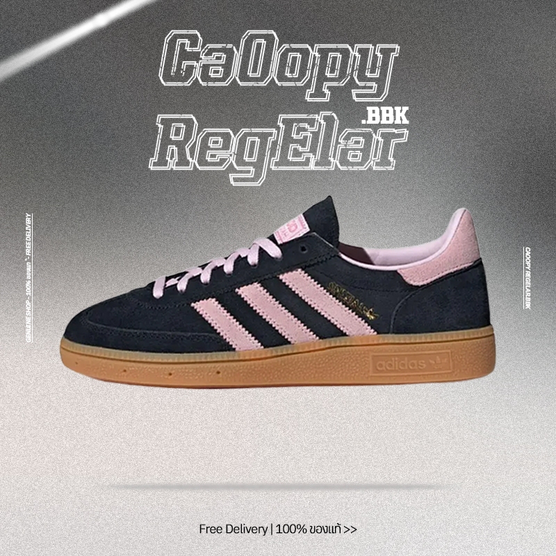 Adidas Originals Handball Spezial Core Black Clear Pink Gum Women's Sneakers Unisex  'Pink/ Black' I