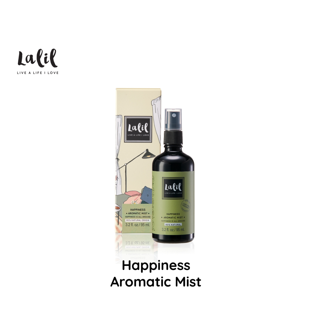 LALIL Happiness Aromatic Mist 95 ml (สเปรย์ปรับอากาศ หอมชวนอารมณ์ดี)