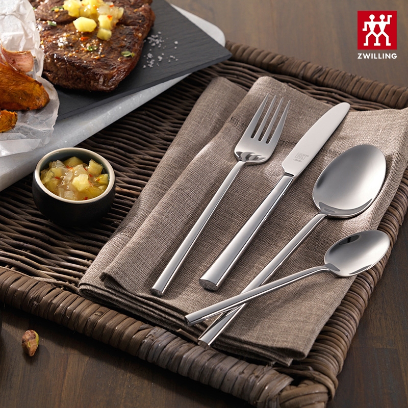 Germany Zwilling  4-piece cutlery set knife fork spoon steak knife dessert spoon western cutlery 4-piece set