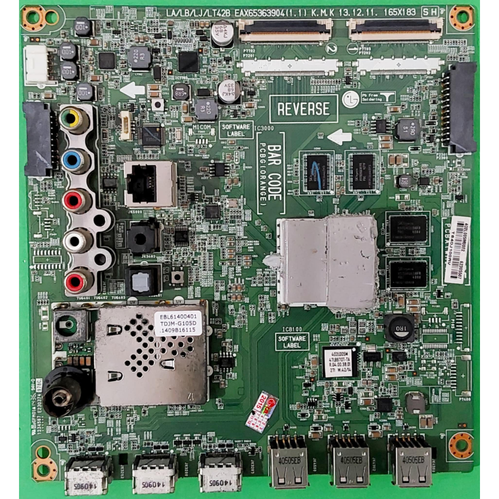 MAINBOARD LG เมนบอร์ด พาร์ท EAX65363904 (1.1) ใช้กับรุ่น 49LB551T ของถอดแท้ มีการรับประกัน 30 วัน ตา