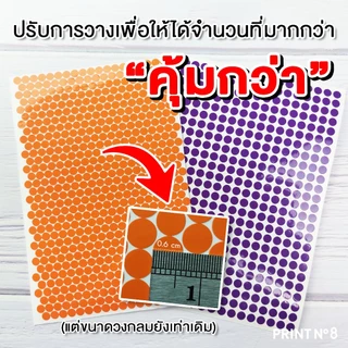 (ขายปลีก) สติ๊กเกอร์วงกลม สติ๊กเกอร์จุดสี (14สี) PVC กันน้ำ 100% สติ๊กเกอร์คัดกรอง (รบกวนสั่งขั้นต่ำ 5 แผ่น)