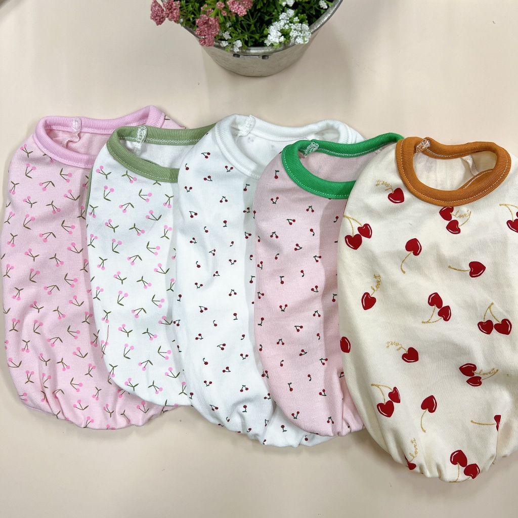 (ไซต์4S-12) ผ้ายืดนุ่ม เนื้อดี - สำหรับน้องหมา-น้องแมว ใส่นอนหรือใส่เดินเล่นสบายๆได้