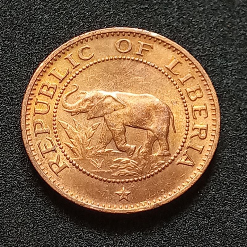 เหรียญ(2316)ไลบีเรีย 1 Cent 1977