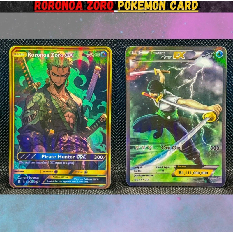 RORONOA ZORO POKÉMON GARD