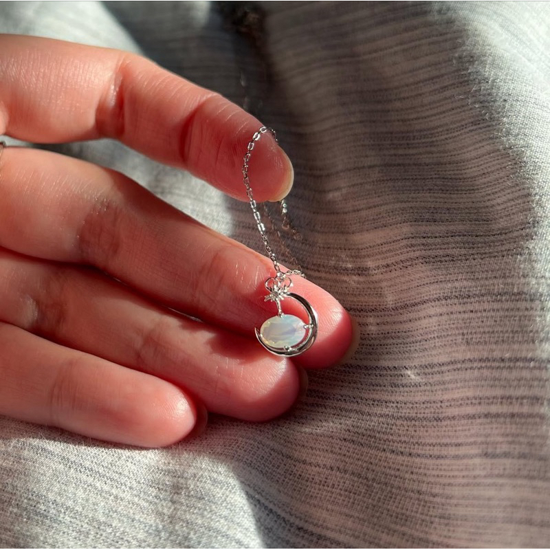 A.piece สร้อยเงินแท้ [all silver 925 & 14K gold plated] Galaxy necklace