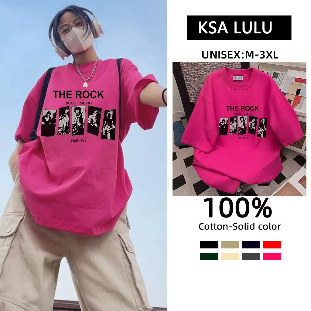 เสื้อยืดสวยผู้หญิงกําลังฮิต ผ้าคอตตอน 100% oversize เสื้อผ้าแฟชั่นไซส์ใหญ่ เสื้อโอเวอร์ไซส์เกาหลี พิมพ์ลายการ์ตูน วินเทจ thumbnail 4