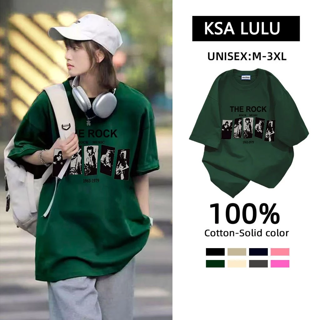 เสื้อยืดสวยผู้หญิงกําลังฮิต ผ้าคอตตอน 100% oversize เสื้อผ้าแฟชั่นไซส์ใหญ่ เสื้อโอเวอร์ไซส์เกาหลี พิมพ์ลายการ์ตูน วินเทจ thumbnail 6