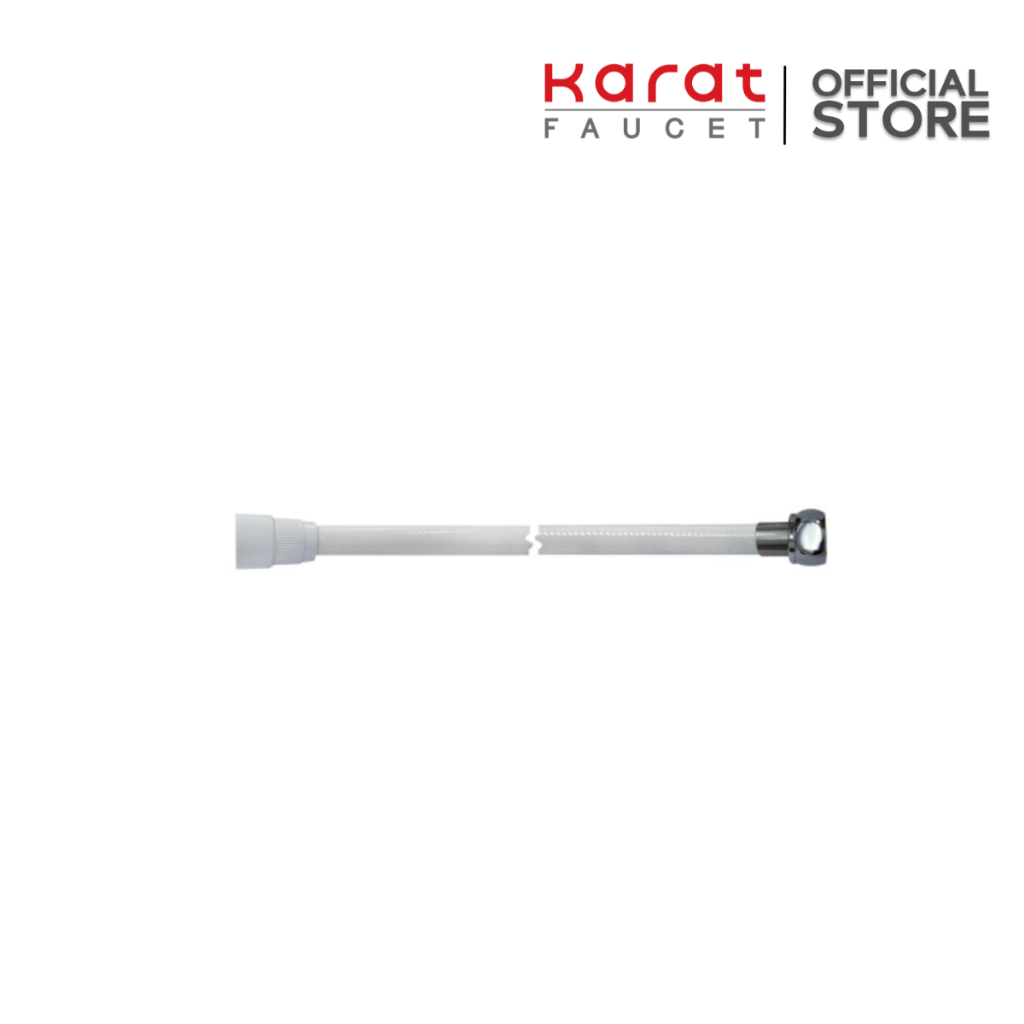 Karat Faucet สายของหัวฉีดชำระสีขาว PVC ยาว 120 ซม. KA-04-303-11