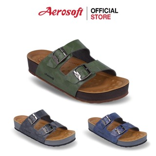 Aerosoft(แอโร่ซอฟ) รองเท้าแตะผู้หญิง ผู้ชาย แบบสวม นิ่มๆ เพื…