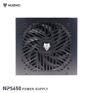 POWER SUPPLY (อุปกรณ์จ่ายไฟ) NUBWO NPS650 650W (BLACK / WHITE) คุณภาพดี มีสีขาวและดำ