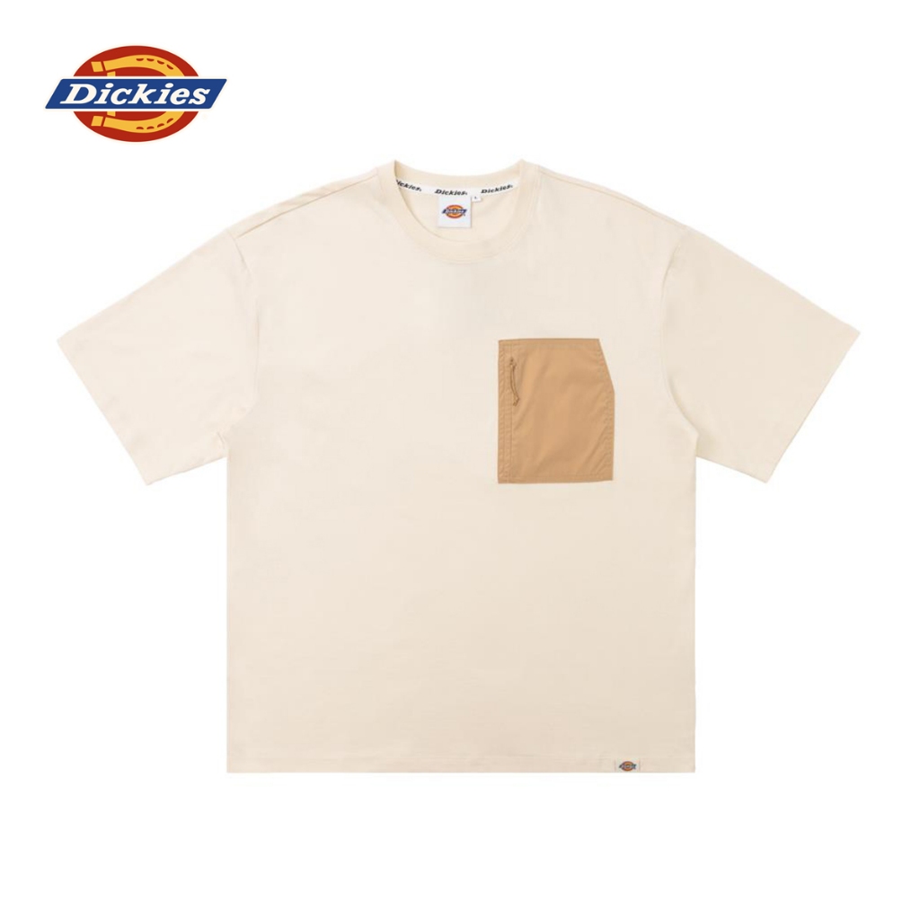DICKIES MEN'S TEE SS SINGLE JERSEY - WHITECAP GRAY  เสื้อ เสื้อยืด เสื้อยืดแขนสั้น ผู้ชาย