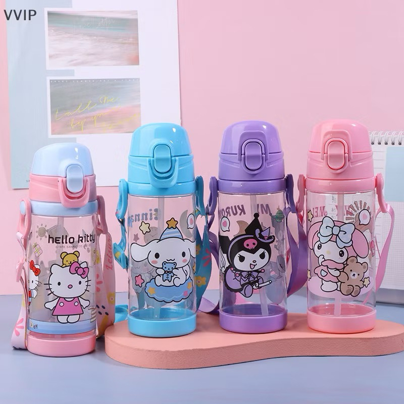 กระติกน้ำ ขวดน้ำ ขวดน้ำสะพายไปโรงเรียน แข็งแรง ปลอดภัยต่อเด็ก ขนาด 600 ml(ขวดเขากวาง)