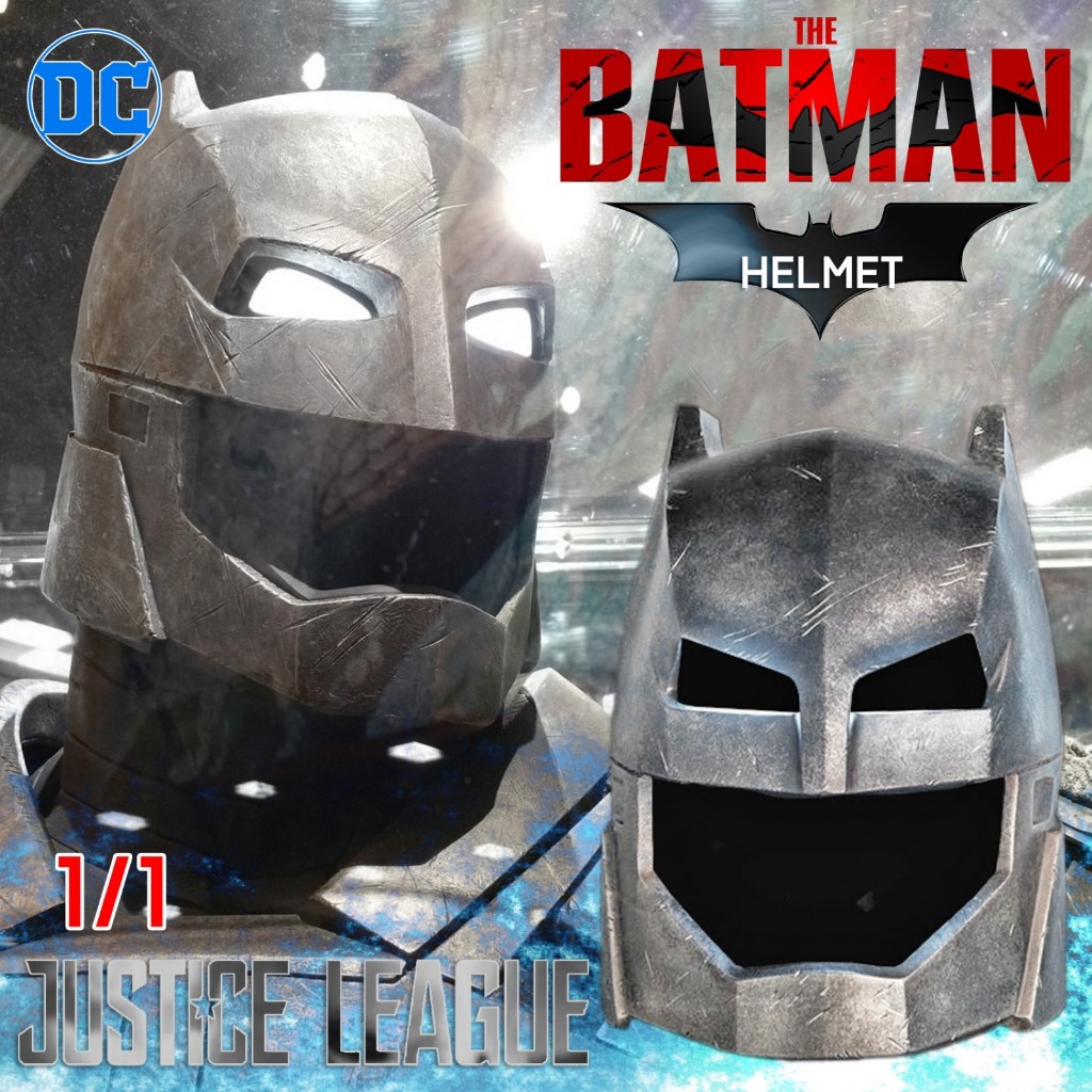 หน้ากาก Mask จากหนัง BATMAN BEGINS กำเนิดอัศวินแห่งรัตติกาล 1/1 Batman Helmet ไฟเบอร์กลาส หมวกกันน็อ