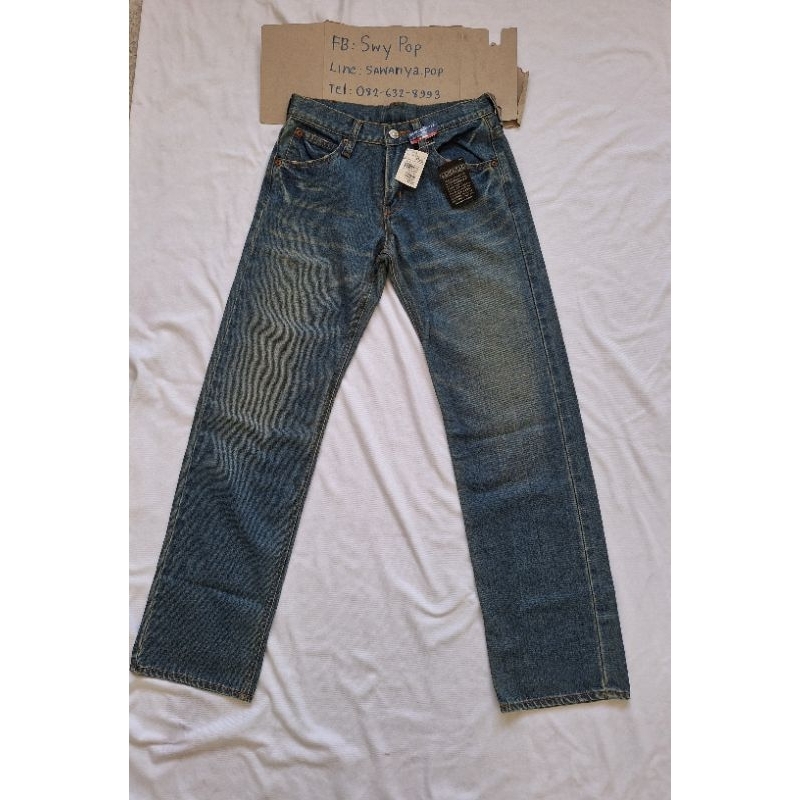 BOBSON Crack Wash Jeans(ของแท้มือหนึ่ง)