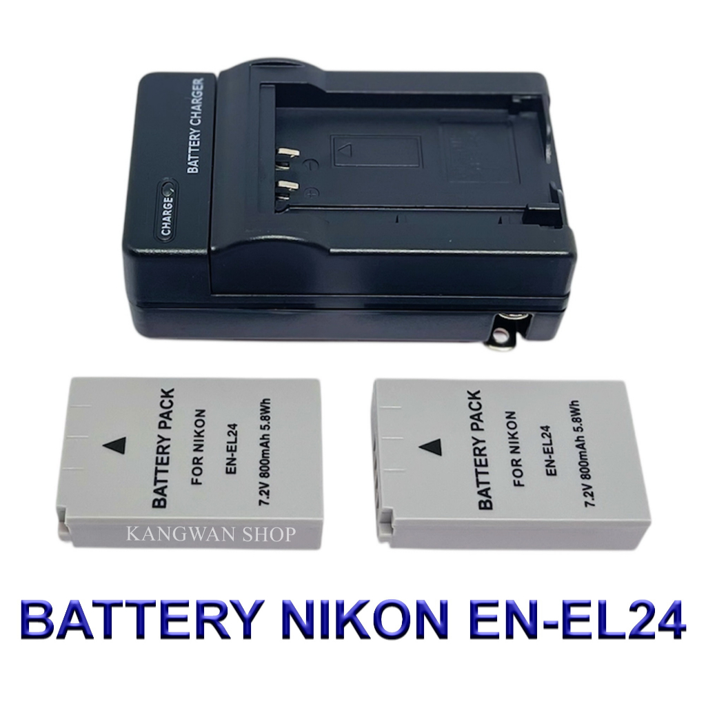 EN-EL24 \ ENEL24 แบตเตอรี่และแท่นชาร์จสำหรับกล้องนิคอน Battery and Charger For Nikon 1 J5,DL18-50,DL24-85