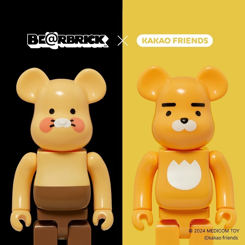 พร้อมส่ง BEARBRICK x KAKAO FRIENDS RYAN / CHOONSIK 100%only