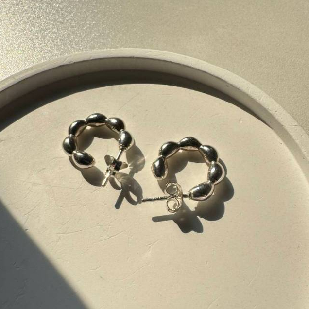 Rove earrings ต่างหูโรป handcrafted by minormood เงินแท้ 925
