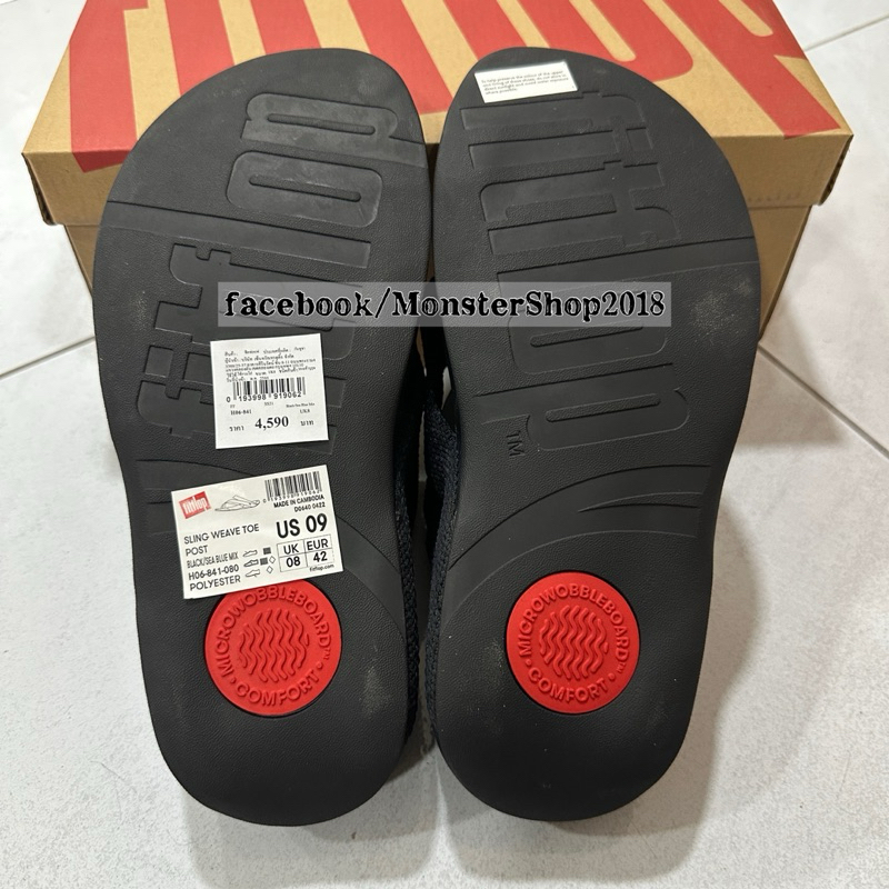 รองเท้า Fitflop รุ่น Sling Weave | สีดำจุดม่วง (แท้ล้าน%)