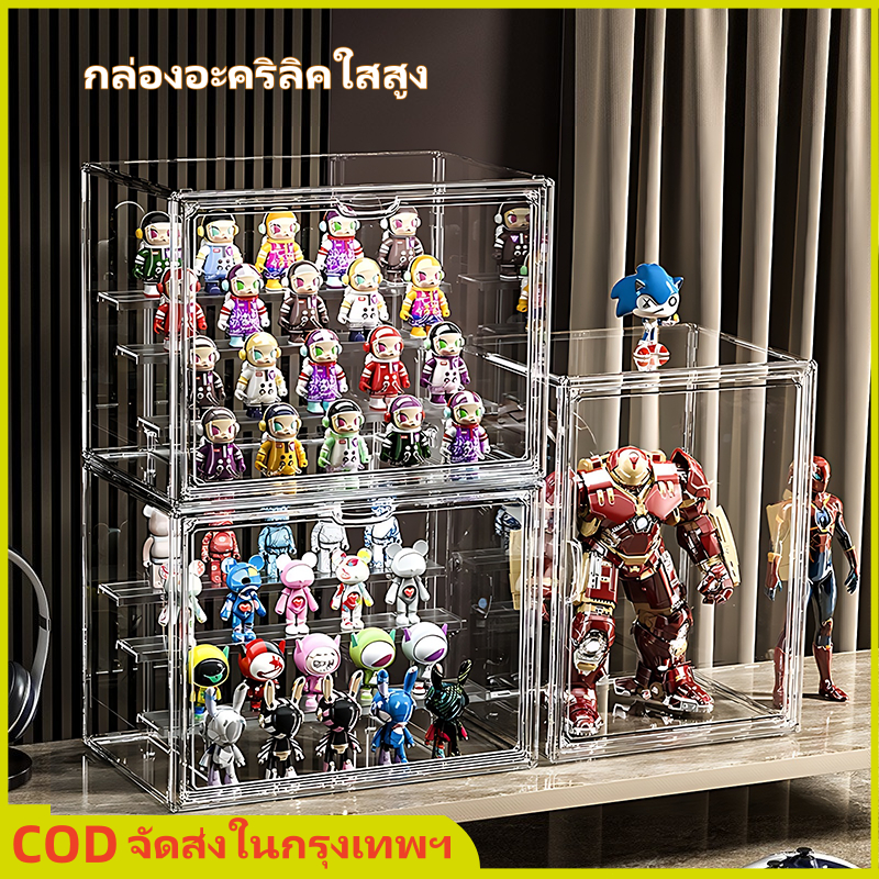 กล่องอะคริลิคใส โชว์ของ กันตก กันฝุ่น โมเดล ฟิกเกอร์ กล่องเก็บของ ดิสเพลย์ ตู้ดิจิตอล กล่องใส่โมเดล
