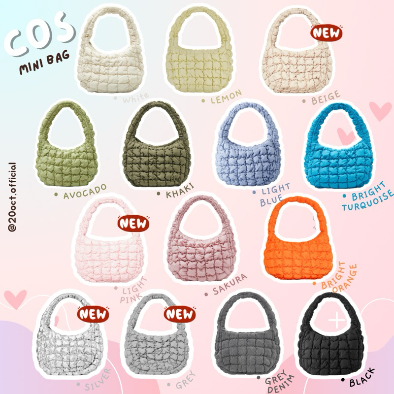 (พร้อมส่ง/ส่งไว)ของแท้ เรียกแมสได้ | COS Quilted Mini Bag