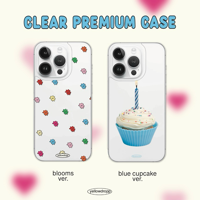 พร้อมส่ง เคสไอโฟน blooms & blue cupcake ip11 - 15promax