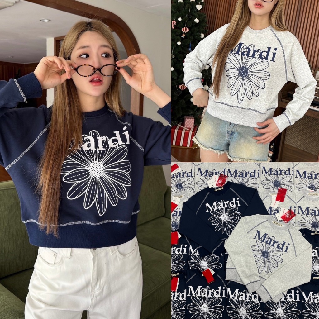 sweater เสื้อสเวตเตอร์แขนยาว ชนช็อป ตามแบรนด์ดังเกาหลี น่ารักมากค่ะ งานตามหา เนื้อผ้านุ่มนิ่มอย่างดี ยืดหยุ่นได้เยอะ