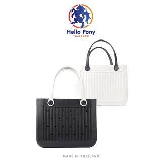 Hello Pony กระเป๋าสะพาย ขนาดใหญ่ ทรงโท้ท หน้ากระเป๋าตกแต่งได้ EVA น้ำหนักเบา แฟชั่น ขนาด 30x37 CM. รุ่น BM4004L