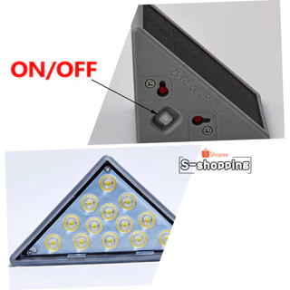 SJD-13LED ไฟเหลือง ไฟโซล่าเซลล์ Solar STEP light 13 LED IP67กันฝน ติดบันไดหน้าบ้าน เพิ่มความสวยงาม