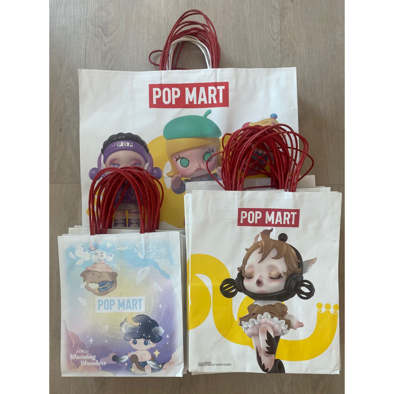 พร้อมส่ง ถุง POP MART ของแท้ ออกshop
