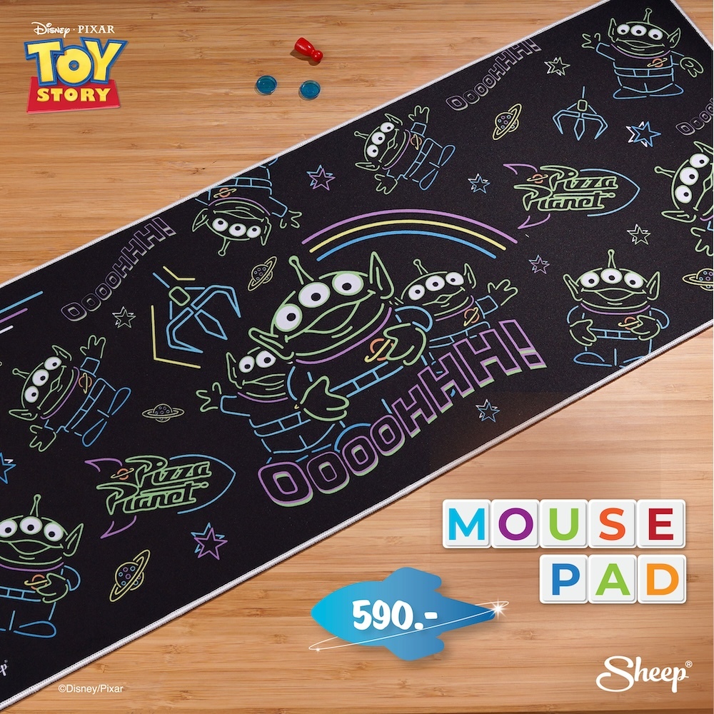 [Mouse Pad Aliens] Aliens Collection Mouse Pad แผ่นรองเมาส์เอเลี่ยน ลิขสิทธ์Disney Pixar แผ่นรองเมาส์ขนาดใหญ่วางเต็มโต๊ะ