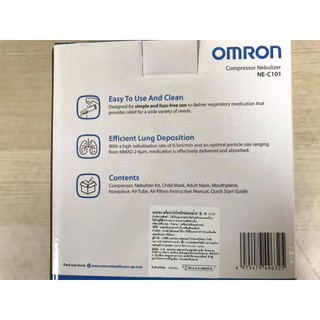 เครื่องพ่นยา omron c101 (ประกันศูนย์ไทย 2ปี) Compressor Nebulizer เครื่องพ่นละอองยา NE-C101