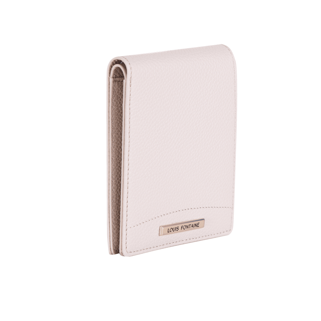 Louis Fontaine กระเป๋าสตางค์พับสั้น รุ่น FLARE - สีครีม