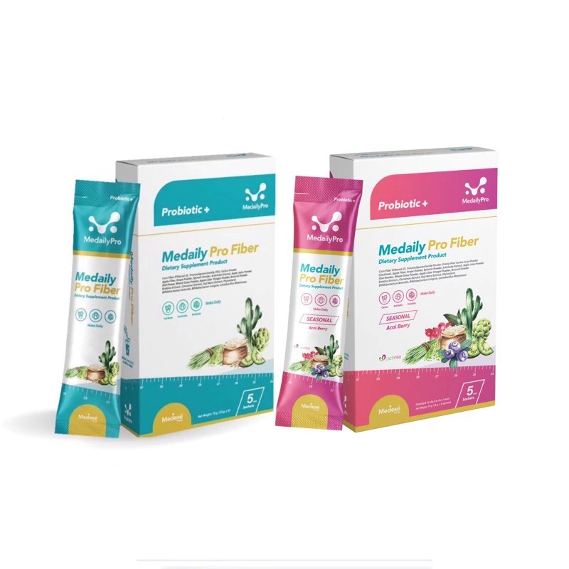 {พร้อมส่ง : ลด 50% ในไลฟ์} MEDAILY PRO FIBER  ไฟเบอร์ เมดีสส์ MEDESE FAMILY 2 รสชาติ 1กล่อง มี 5 ซอง