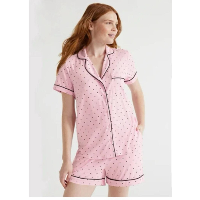 JOYSPUN Pajamas ชุดนอนขาสั้น ผ้ายืด ผ้า supper soft นุ่มมากก