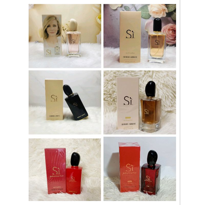 Giorgio Armani Si EDT & EDP & EDP Intense & Passione EDP & Passione E'clat EDP 100ml.