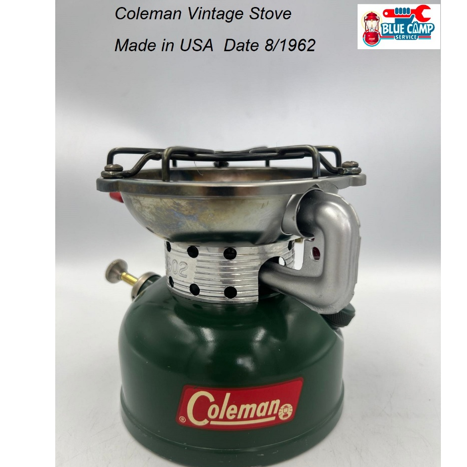 เตาน้ำมัน Coleman Vintage Stove รุ่น 502-700 Green วาล์วแดง made in USA ผลิต 8/1962