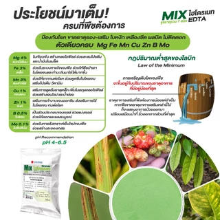 จุลธาตุรวม ไฮโดรเมท MIX-EDTA ขนาด 50 กรัม รวมธาตุอาหารรอง-เสริม คีเลตแท้ 100%