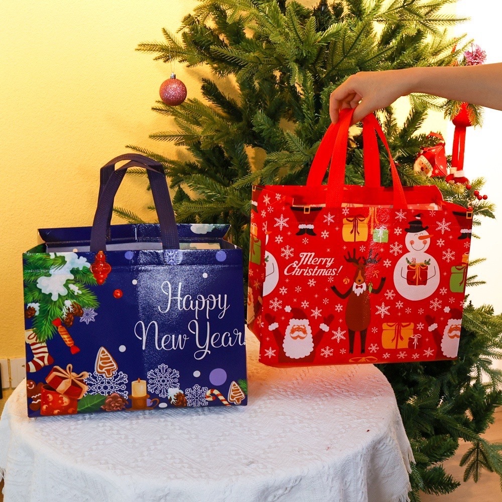 พร้อมส่ง ถุงบรรจุของขวัญ ถุงคริสต์มาส ของขวัญซานต้าครอส  christmas gifts ราคา ถูกที่สุด ดีลบีเคเค