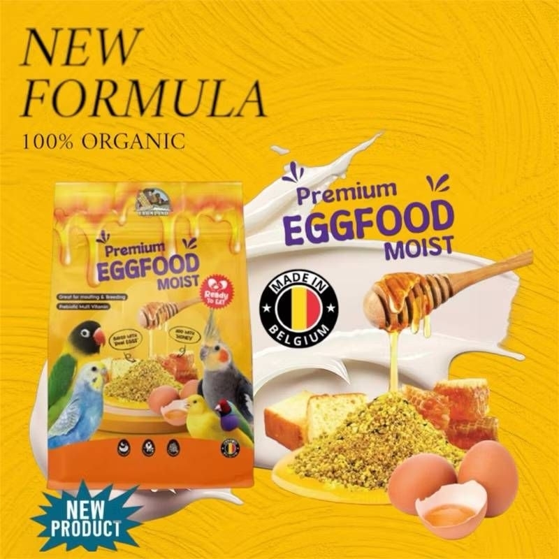 Farmland Eggfood Moist อาหารไข่ผง อาหารเสริมโปรตีน-วิตามิน อาหารนกเเก้วนกสวยงาม