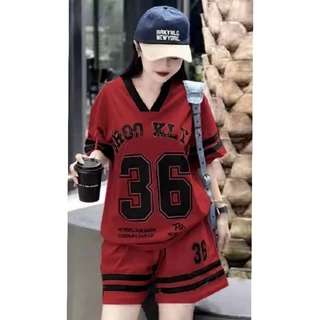 SET 2 ชิ้น สไตล์เกาหลี สำหรับวันรุ่นy2k ไซส์ S-5XL