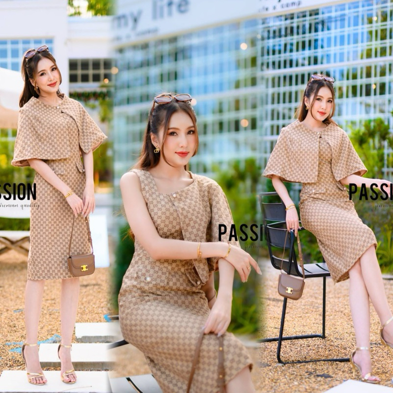 A440 งานป้าย PASSION เซตเดรสกระโปรง