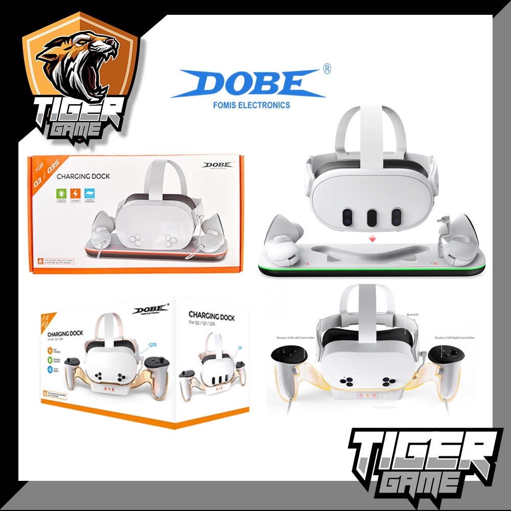 Dobe Charging Dock for Meta Quest 2 / 3 / 3s (แท่นชาร์จ Meta Quest)(แท่นชาร์จ Oculus Quest)(TY-3867)(TY-3868)