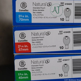 ถุงอุจจาระ Convatec Natura+ ขุ่น มีตัวกรองกลิ่น ระบายแก๊ส (ราคาต่อ 1 ชิ้น)(Price per 1 piece)