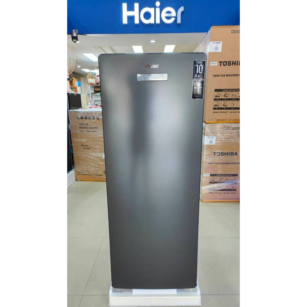 Haierตู้แช่แนวตั้ง 2ระบบ(ปรับได้ทั้งแช่เย็นหรือแช่แข็ง)ตู้แช่นมแม่ รุ่น BD151B ขนาด 5.3 คิวNew สีดำใ