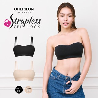 CHERILON เชอรีล่อน GRIP LOCK Strapless Bra บราเกาะอก ซิลิโคน…