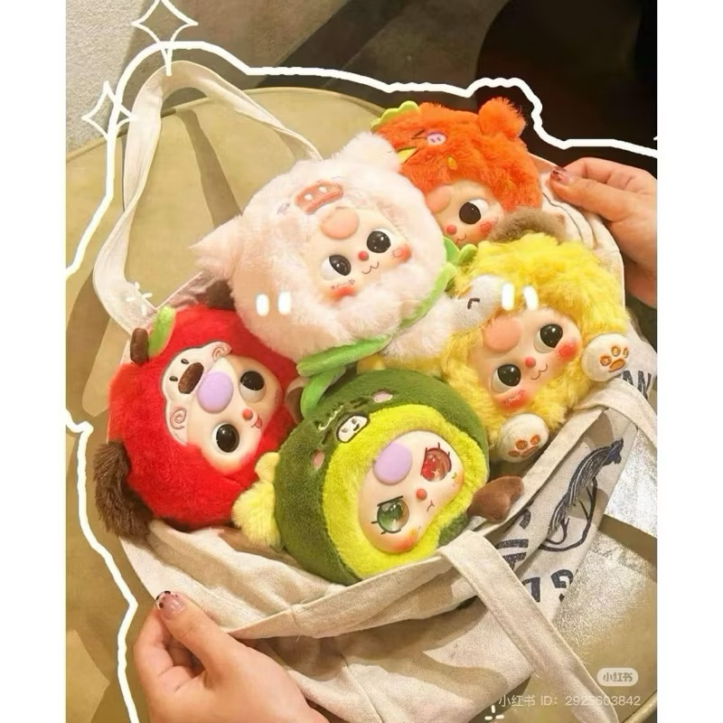 Sale! ปิดร้าน (แบบเช็คตัว เลือกตัว) 🍑“หมูพีช”  Baby Three Animal Fruit เบบี้ทรี คอลสัตว์ผลไม้ - รูปที่ 2