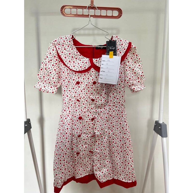 เดรสงานป้าย AP style ไซส์XL ป้ายห้อย