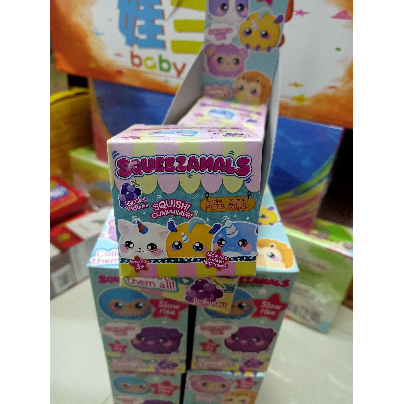 Squeezamals Series Pet สกุชชี่แบบผ้า เป็นงานสุ่มนะคะ ลุ้นเอาว่าจะได้ตัวไหน คุณภาพดี ของแท้100%