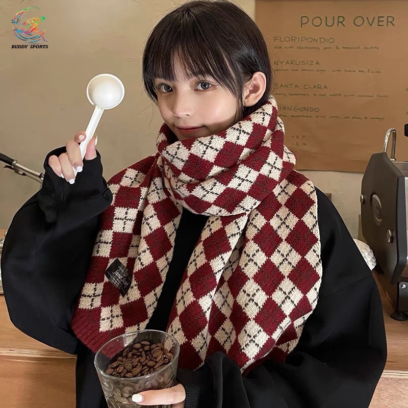 ผ้าพันคอกันหนาว รุ่น Diamond Scarf 06S5 - รูปที่ 5