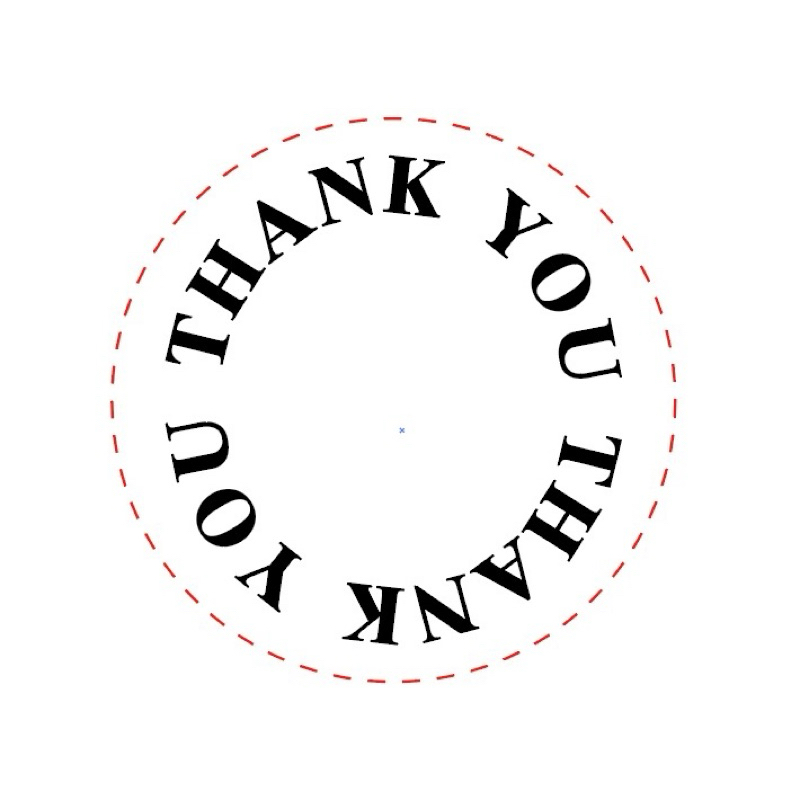 THANK YOU STICKER สติ๊กเกอร์ขอบคุณ สติ๊กเกอร์วงกลม สติ๊กเกอร์ตกแต่ง สไตล์มินิมอล